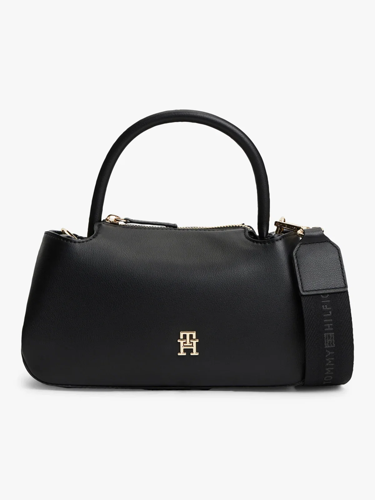 Bolsa Baguette Satchel com Alça de Mão e Transversal Removível