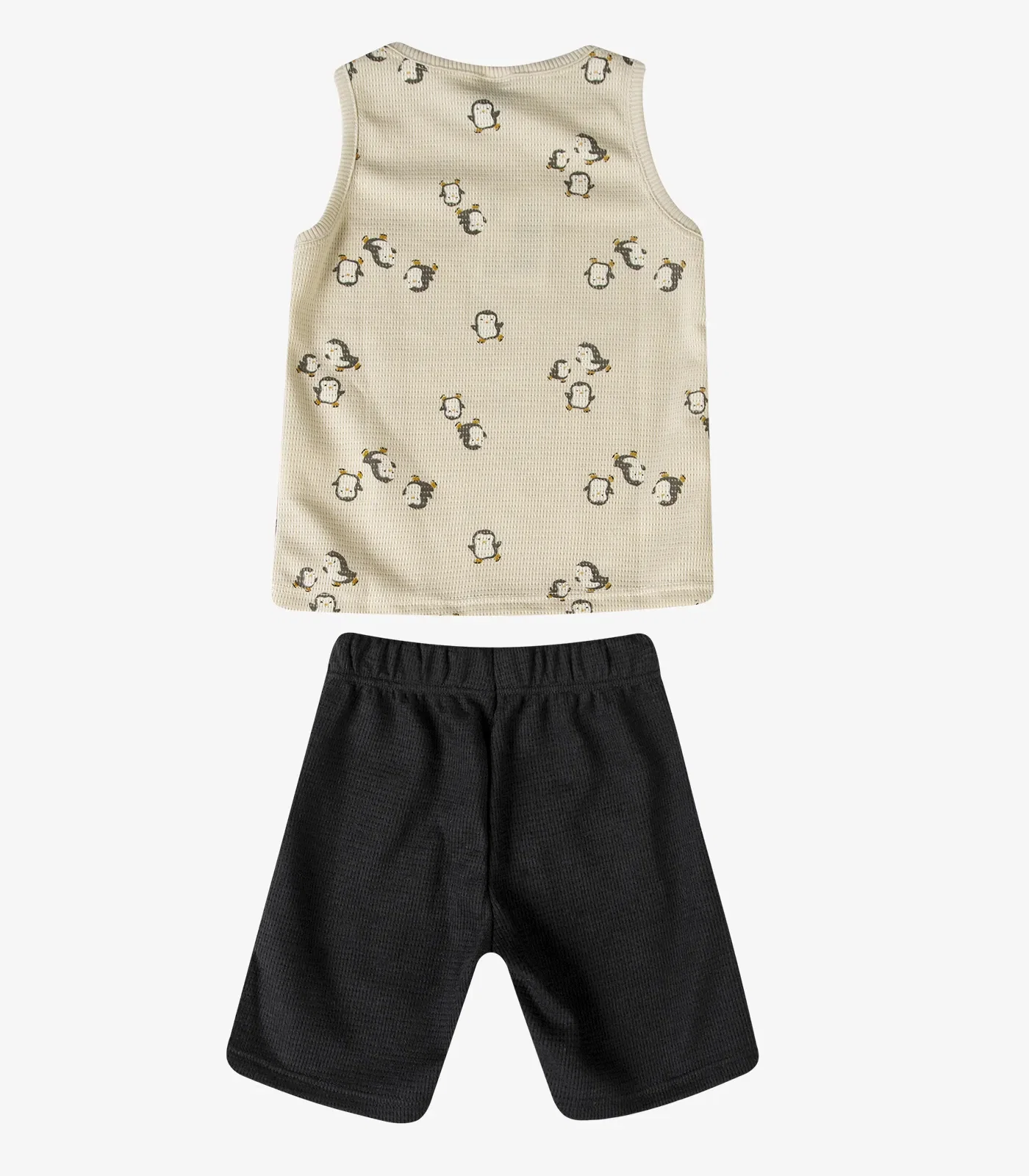 Conjunto Infantil Machão Com Bermuda Select Bege