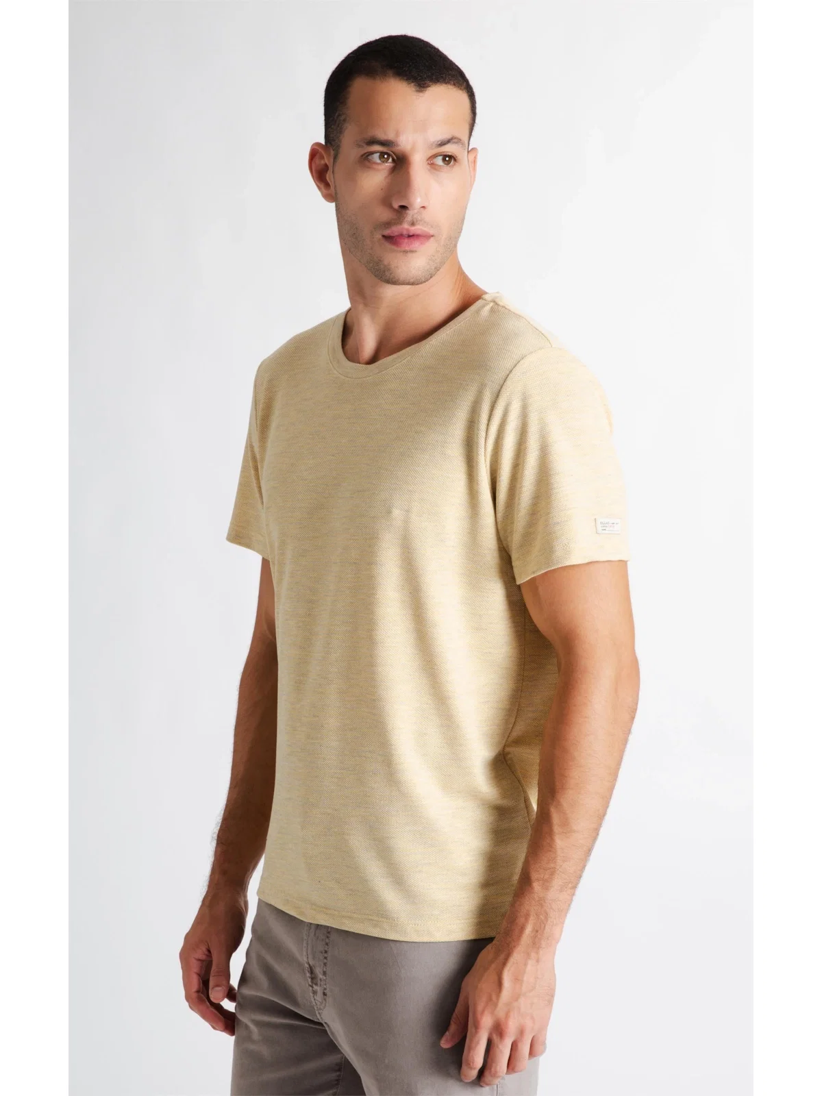 Piquet Season Fine Ellus Classic Mc Amarelo Claro — imagem 1