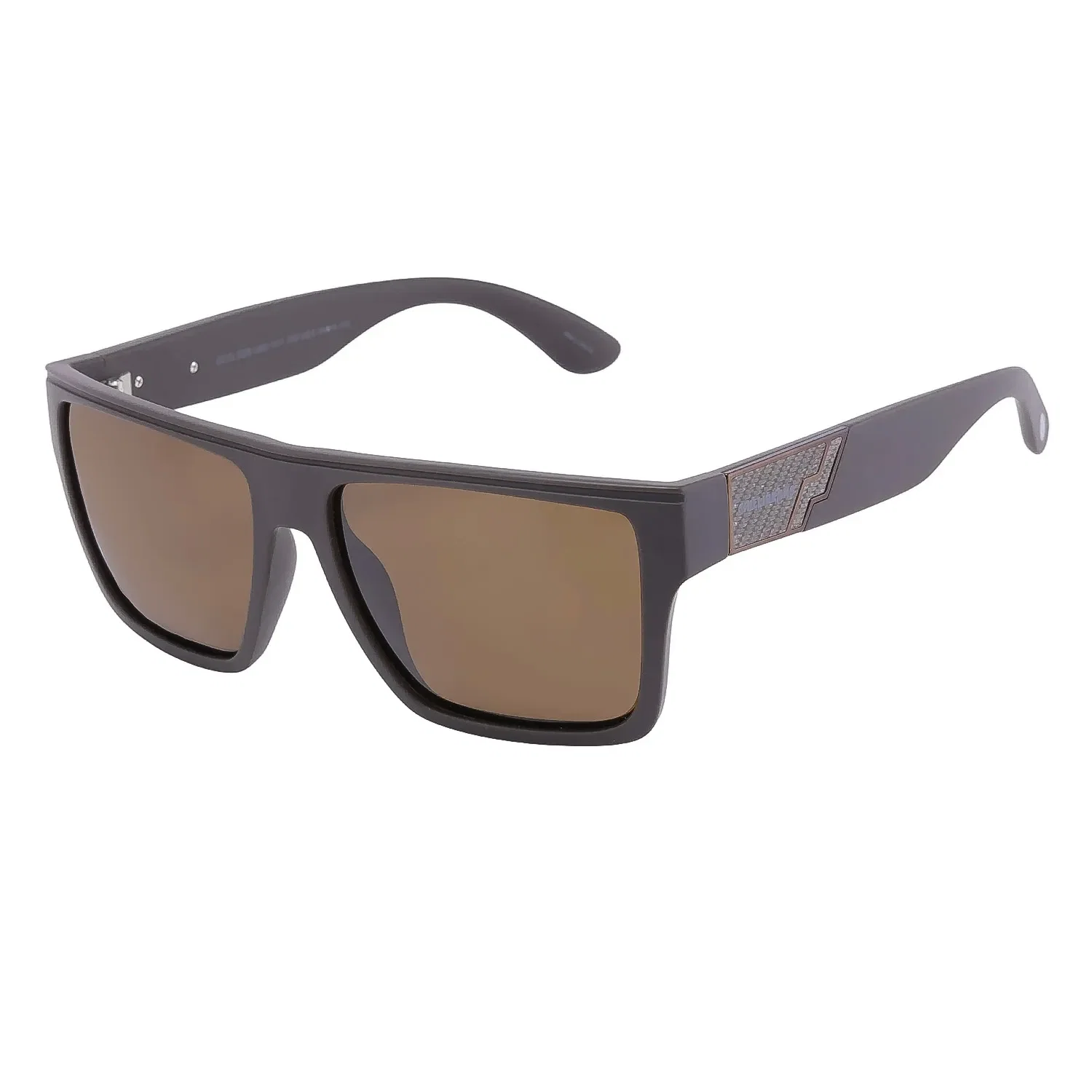 Óculos de Sol Masculino Chilli Beans Quadrado Polarizado Marrom — imagem 1