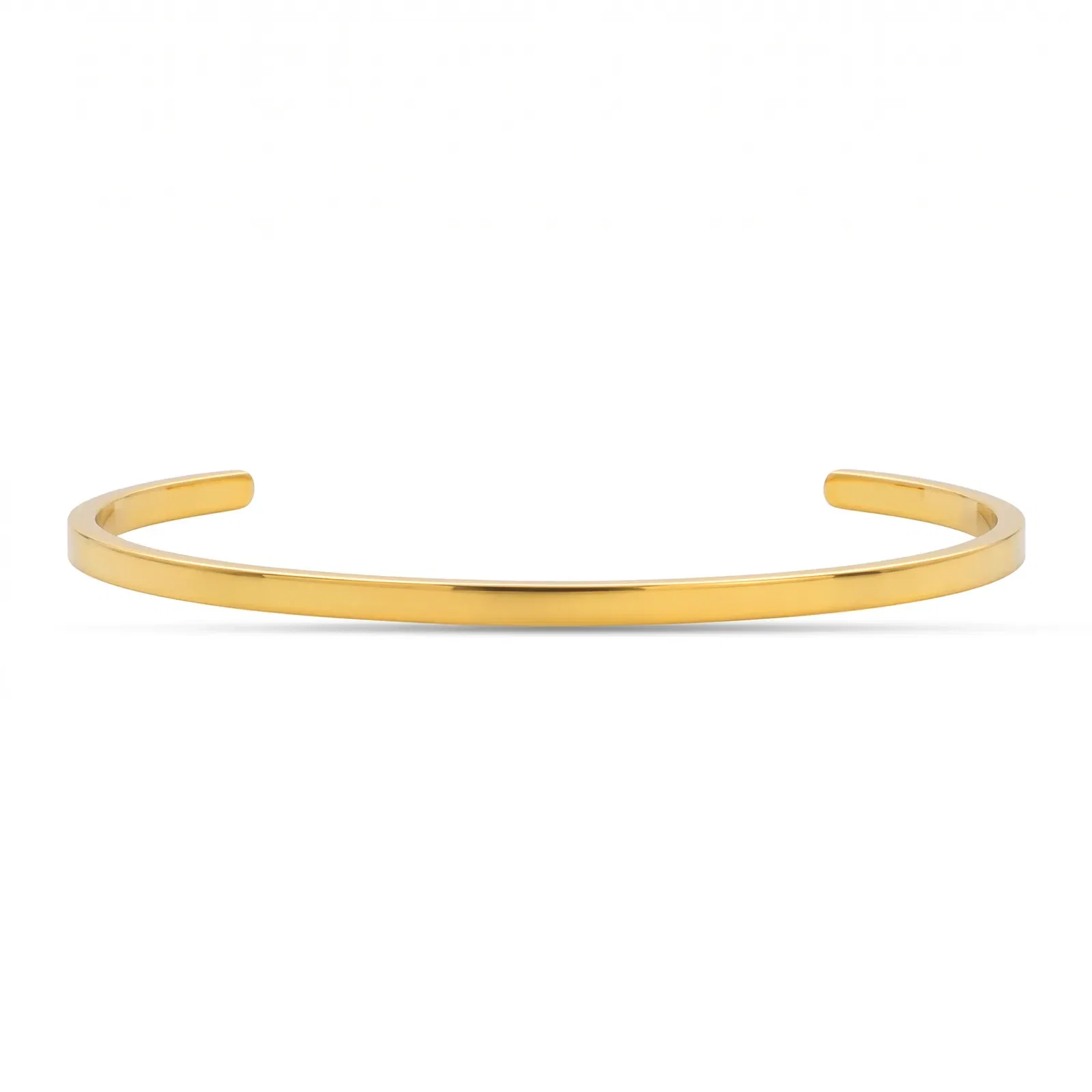 Bracelete Life Masculino em Aço Dourado com Zircônia Incolor