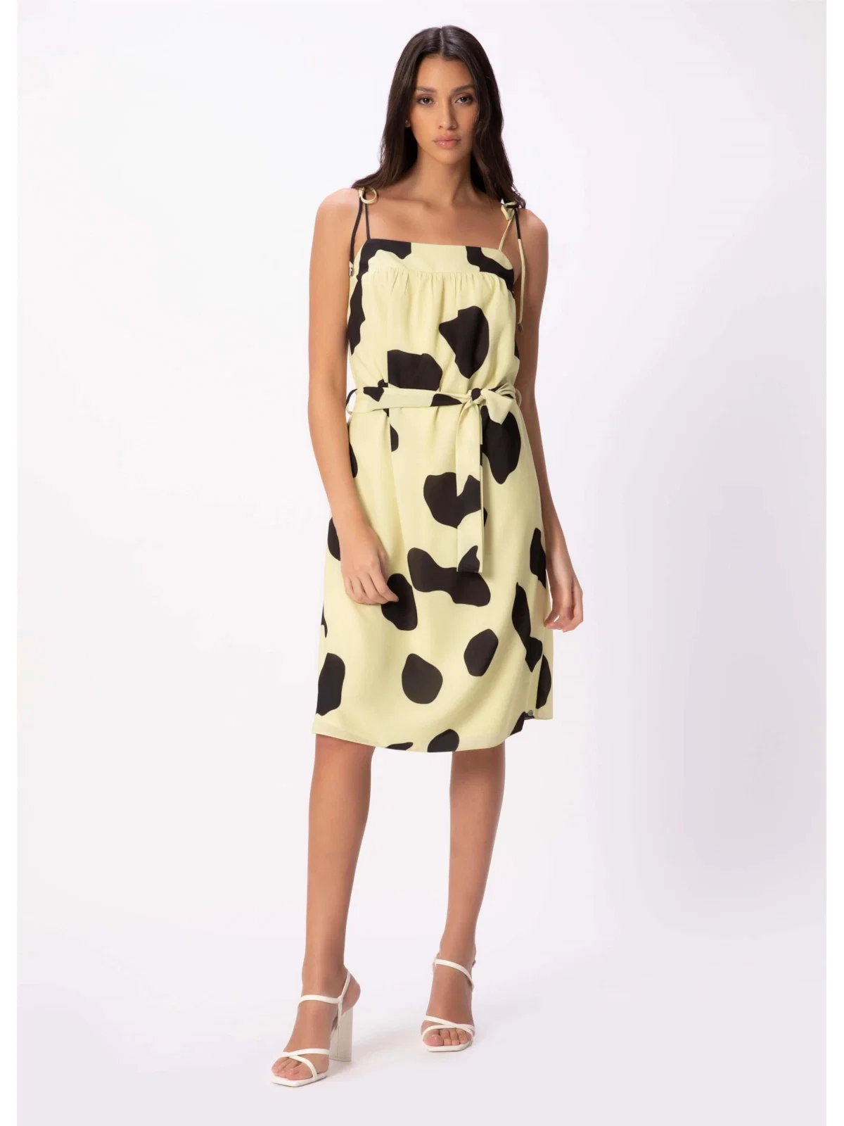 Vestido Graphic Prints Amarelo Limao — imagem 1