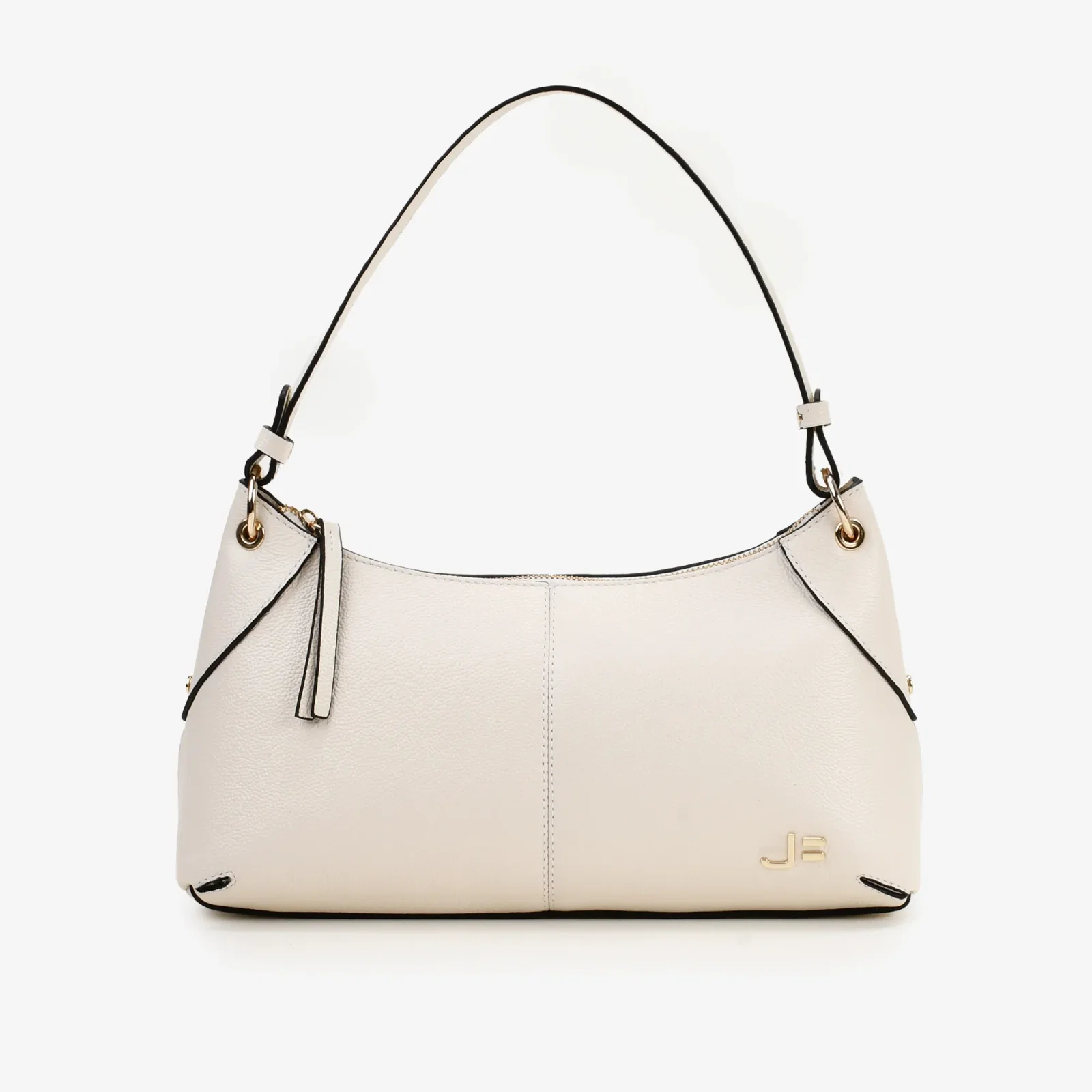 Bolsa Hobo Off White Algodão Couro