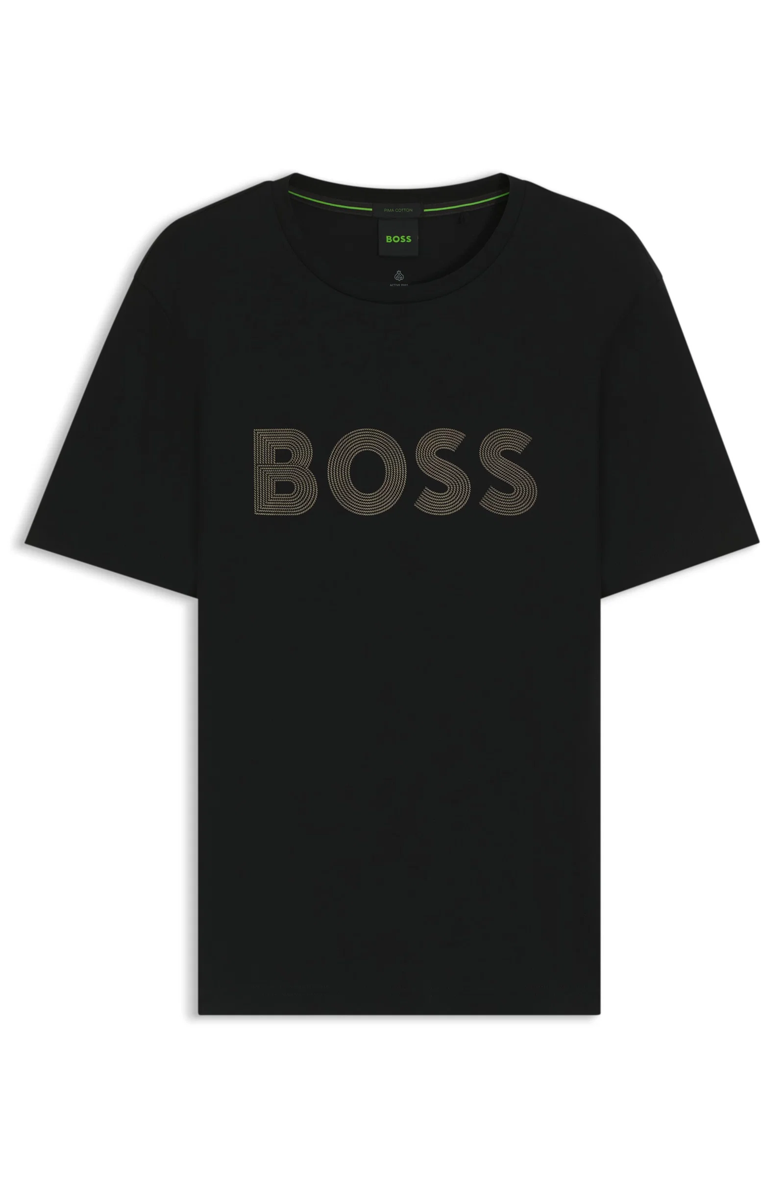Camiseta De Algodão Pima Com Logo Brilhante — imagem 1