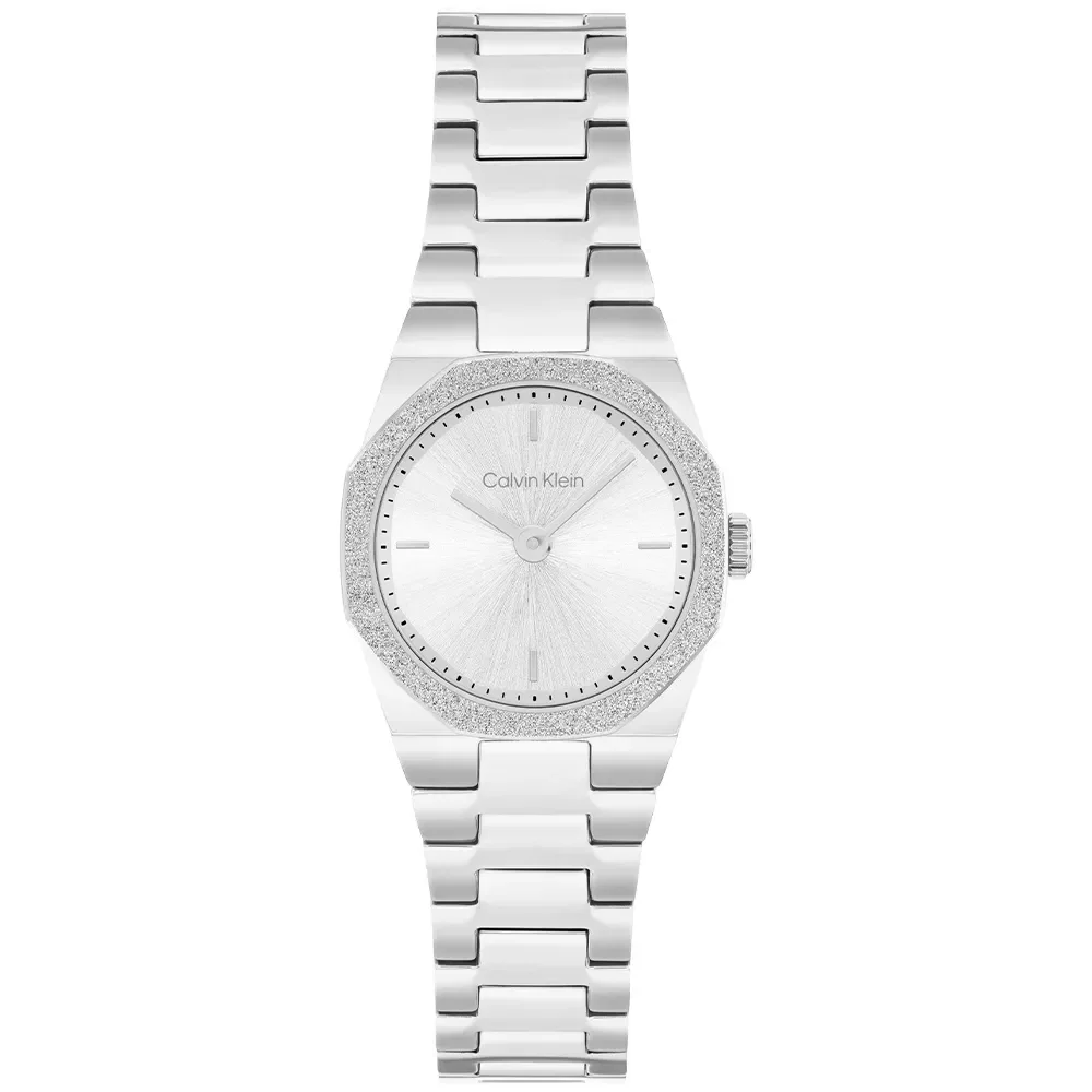 Relógio Calvin Klein Geometric Elegance Feminino em Aço Prateado 25100141 — imagem 1