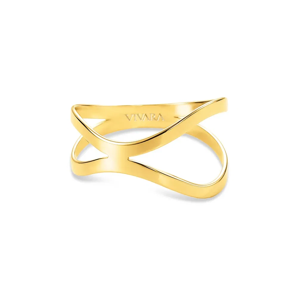 Anel Gold Curva em Ouro Amarelo 18k — imagem 1