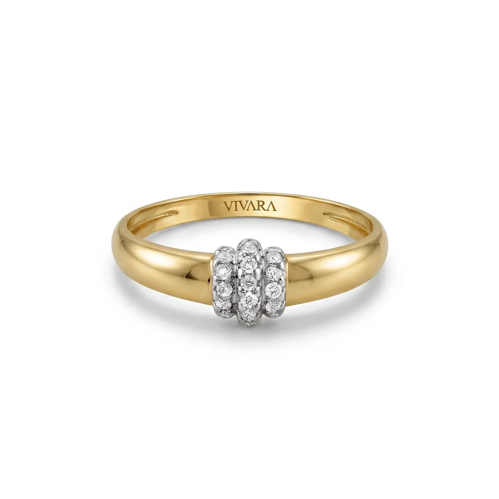 Anel Ópera em Ouro Amarelo 18k com Diamantes — imagem 1