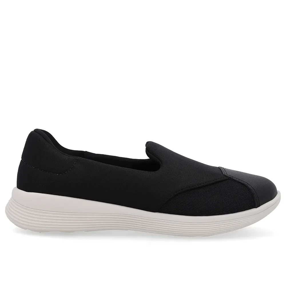 Tênis Slip On Elastano Preto — imagem 1