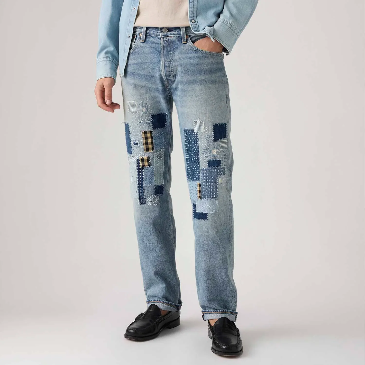Calça Jeans Levi's® 501® Original Lavagem Média — imagem 1