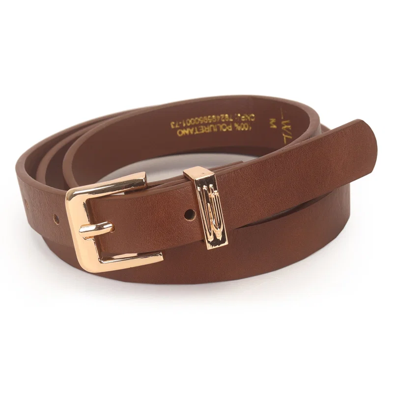 Cinto Feminino Passante Metal Com Logo Wj Alto Relevo 2 Cm