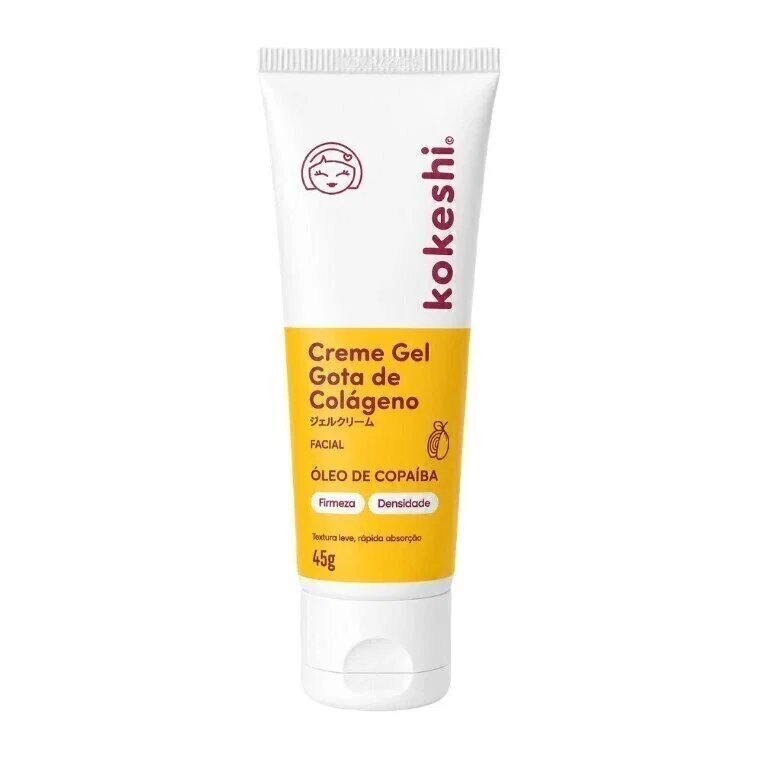 Creme Gel Facial Kokeshi Gota de Colágeno 45g