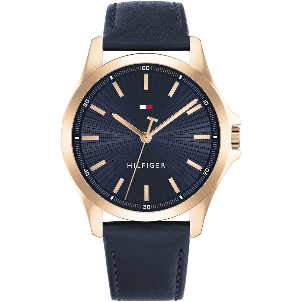 Relógio Tommy Hilfiger Masculino Couro Azul 1792189