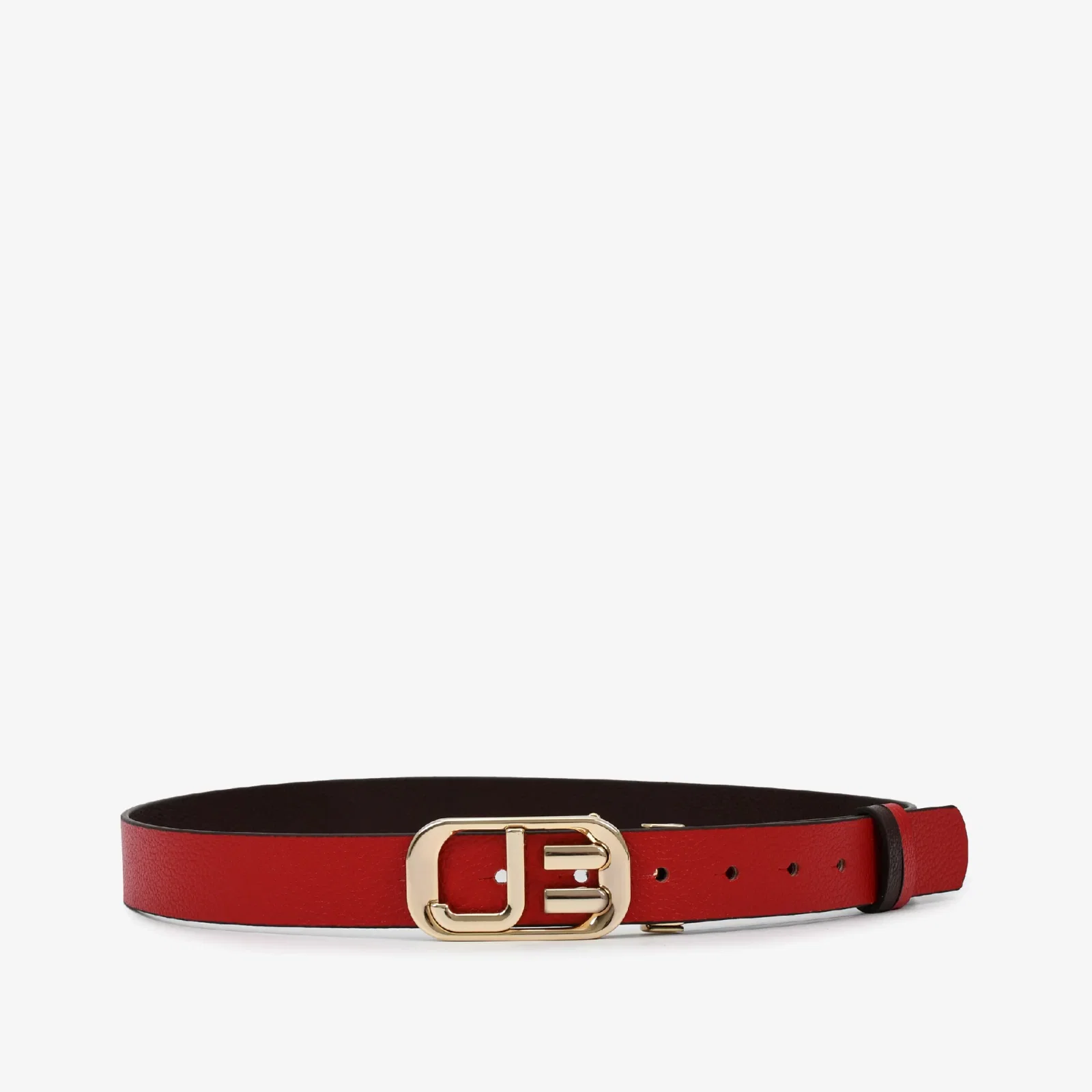 Cinto Reversivel Marrom Florença / Vermelho Rubi Couro — imagem 1