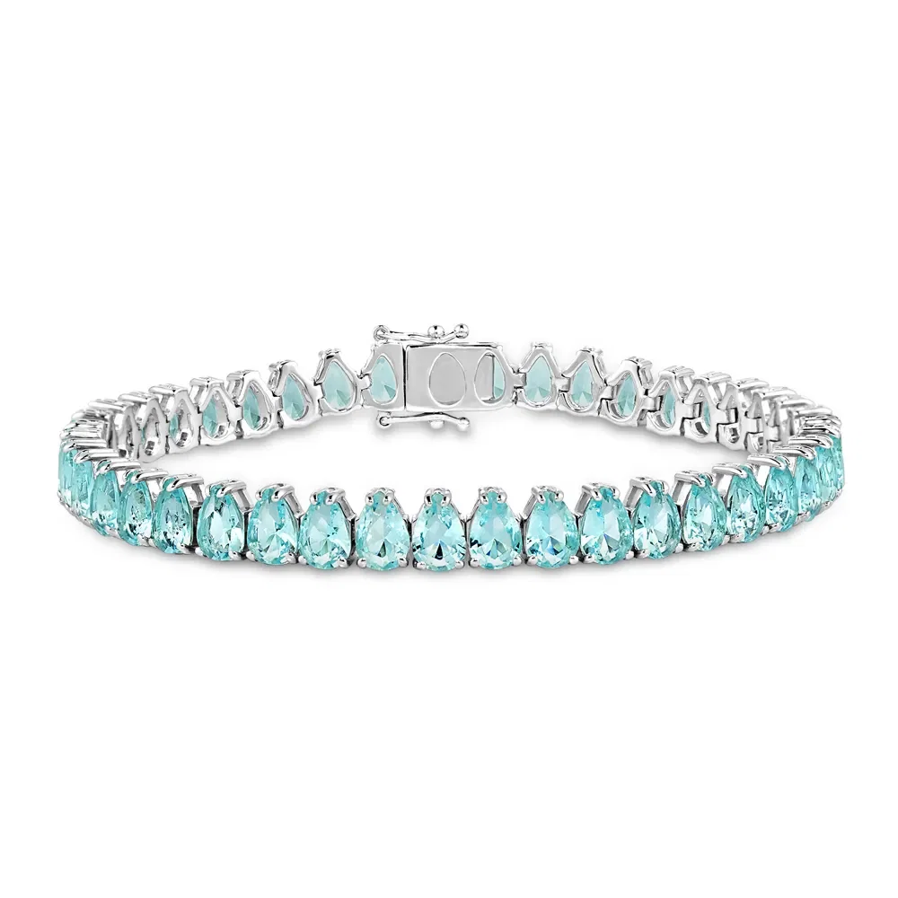 Pulseira Life Royal em Prata 925 com Pedras Azuis — imagem 1