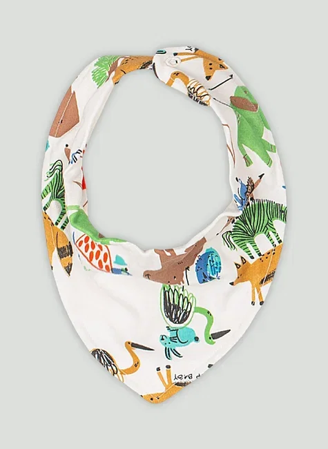Babador Bandana Essentials para Bebê Menino (Off White) Up Baby