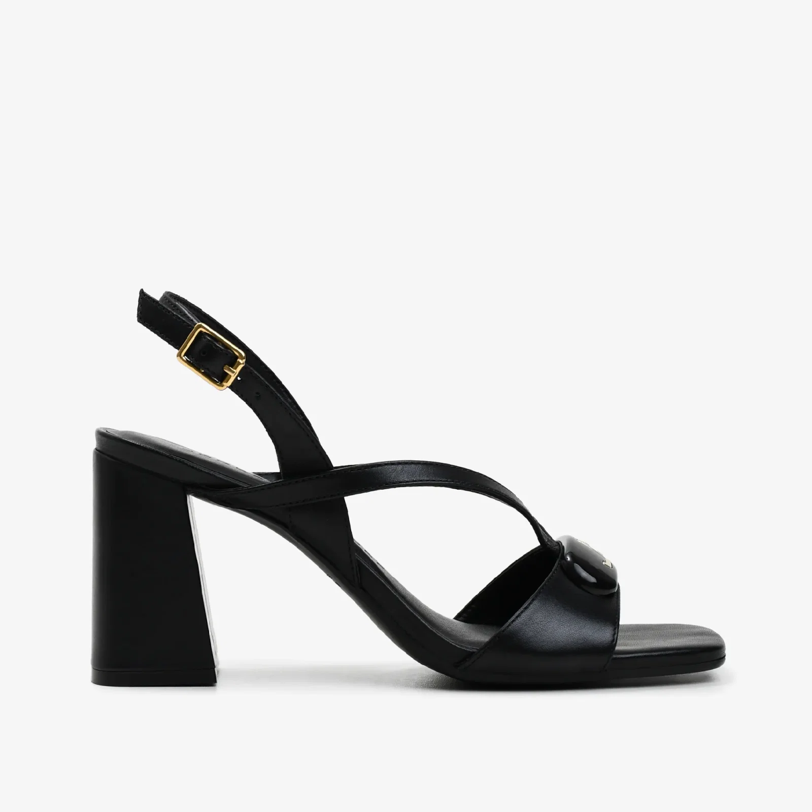 Sandália Preto Couro