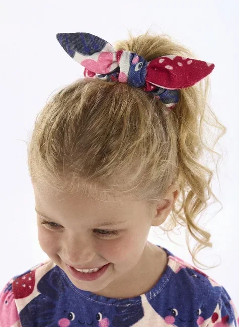 Amarrador de Cabelo Infantil Tulipa Multicolor Três e Já