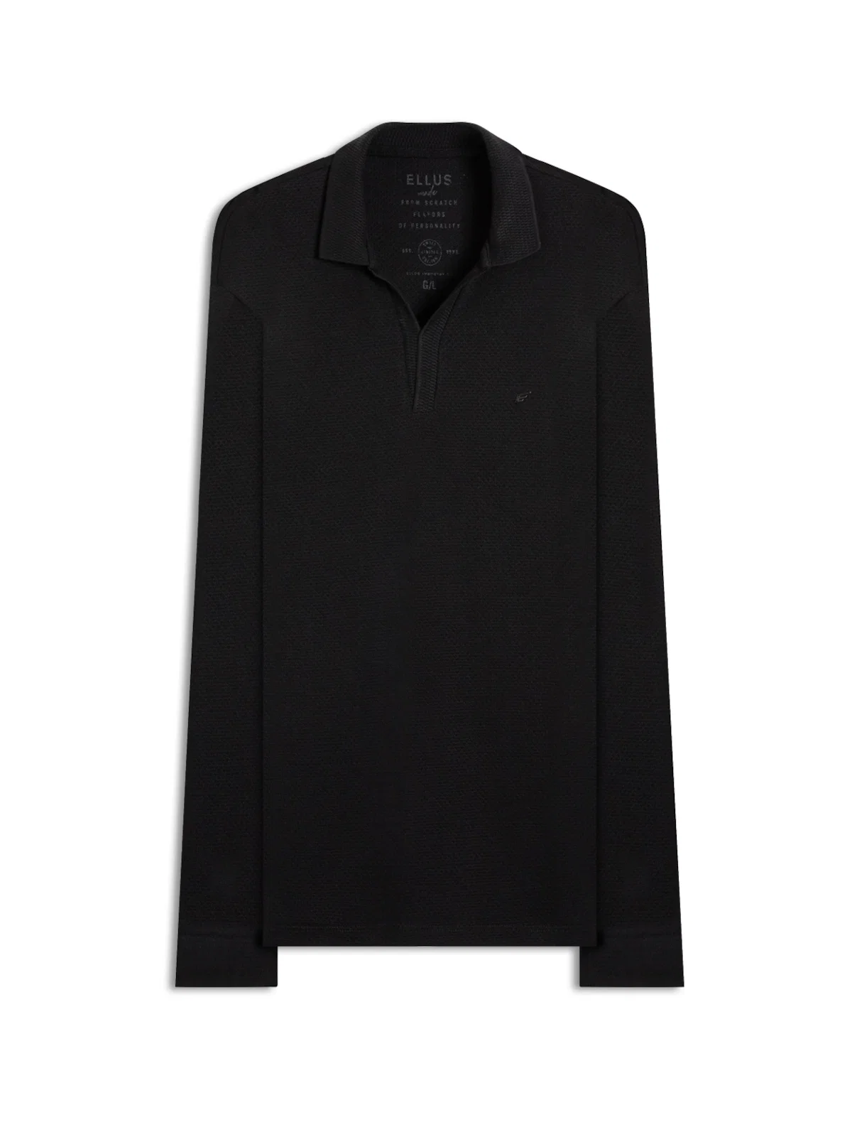 Polo Tricot Fine Ellus Metal Preto — imagem 1