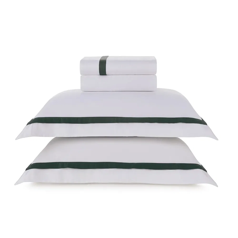 Jogo de Cama King 300 Fios Vercelli Branco / Fogli