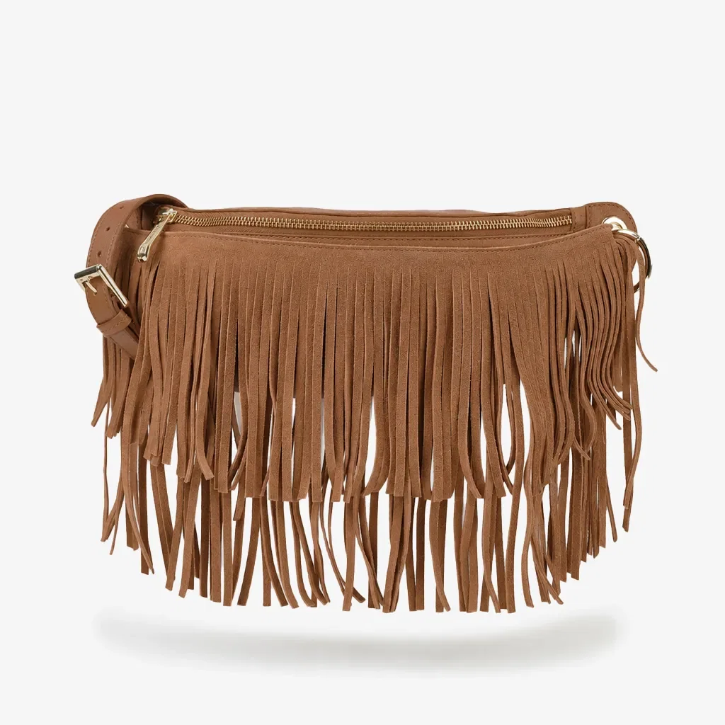 Bolsa Belt Bag Caramelo Trigo Couro
