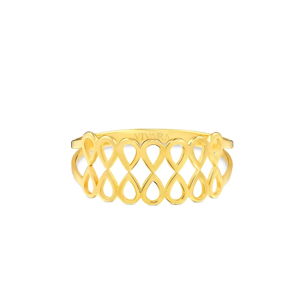 Anel Gold Pavão em Ouro Amarelo 18k — imagem 1