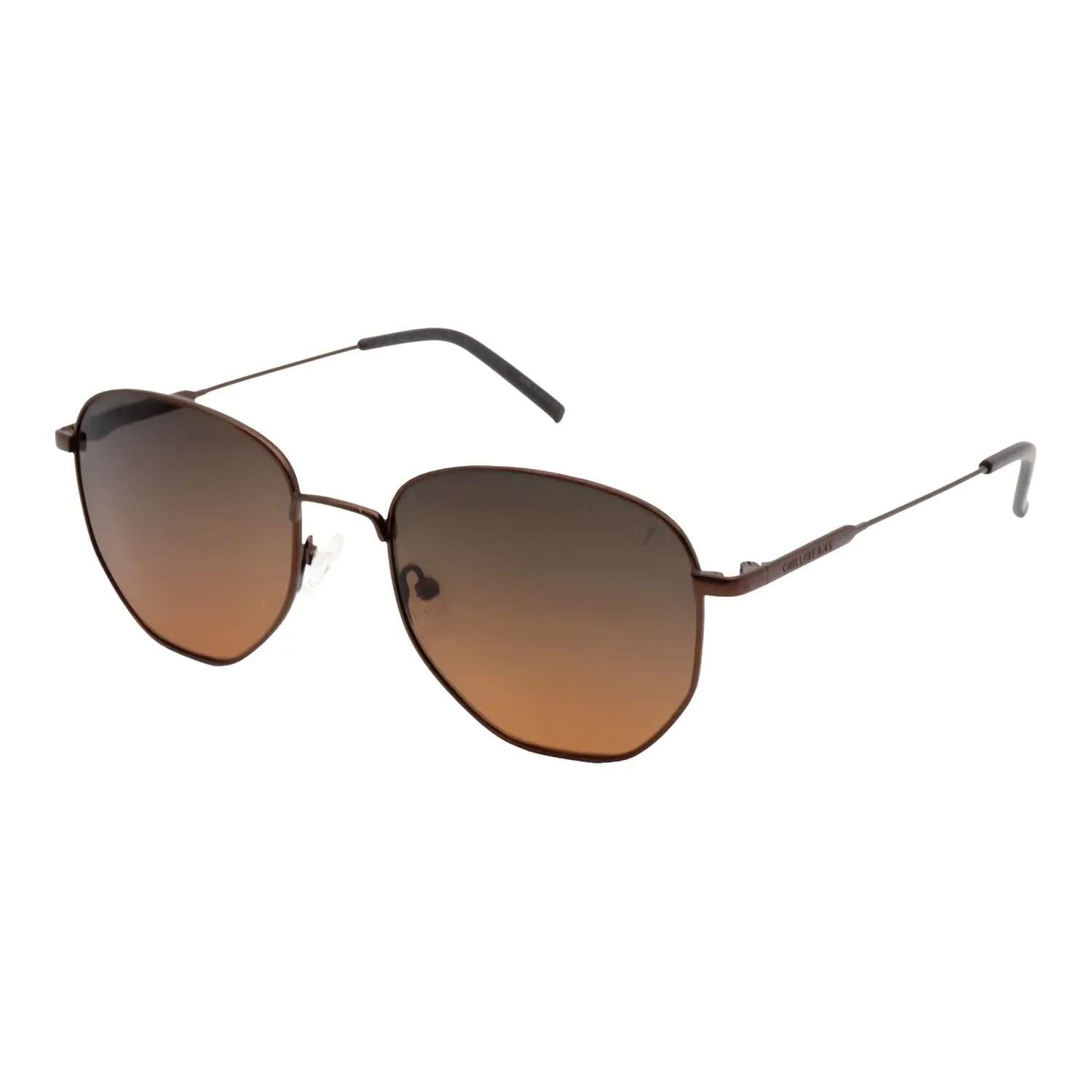 Óculos de Sol Masculino Chilli Beans Redondo Degradê Marrom — imagem 1