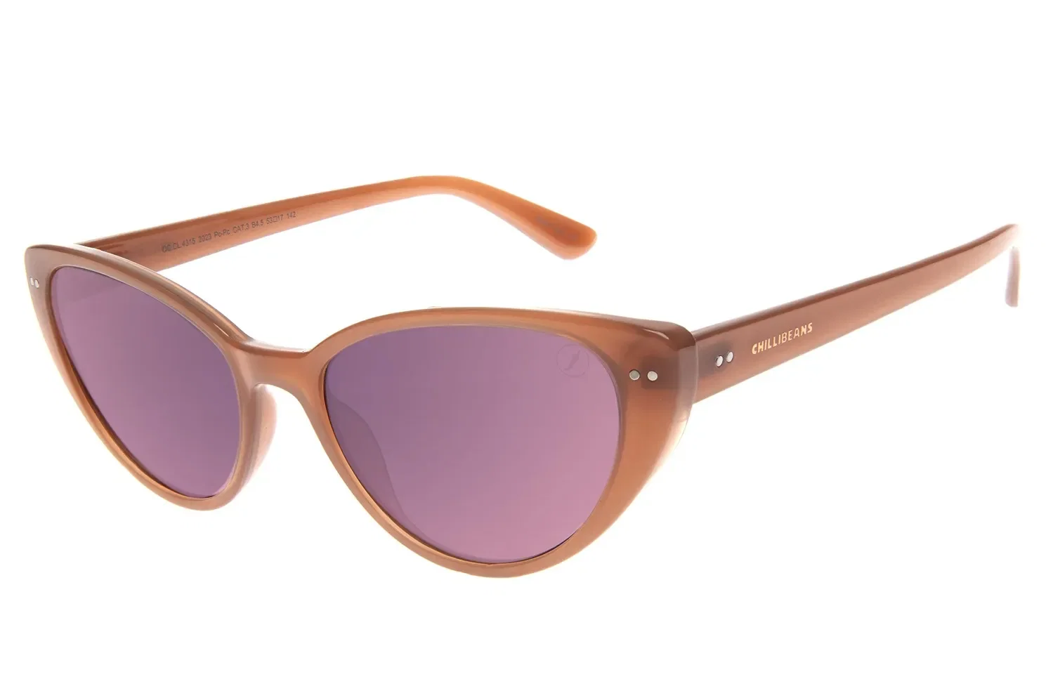 Óculos de Sol Feminino Chilli Beans Gatinho Bege — imagem 1