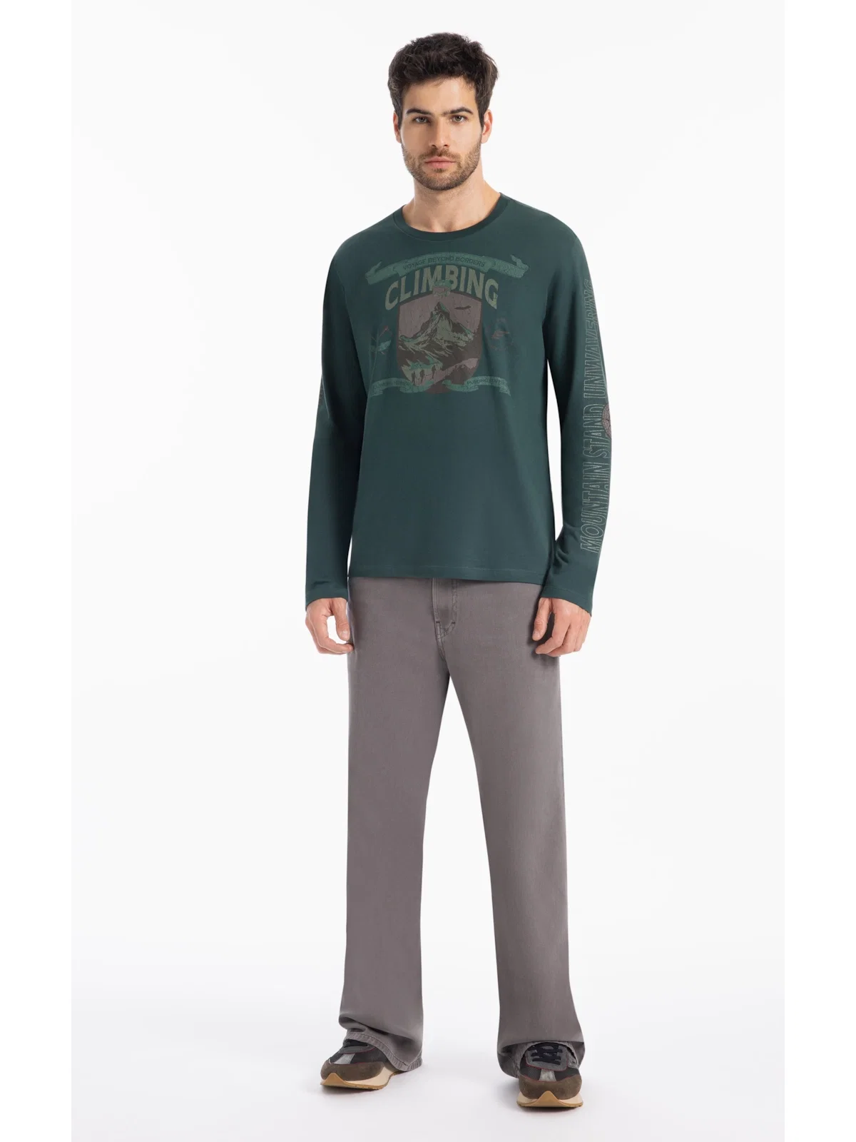 T-Shirt Cotton Fine Climbing Classic Lousa — imagem 1
