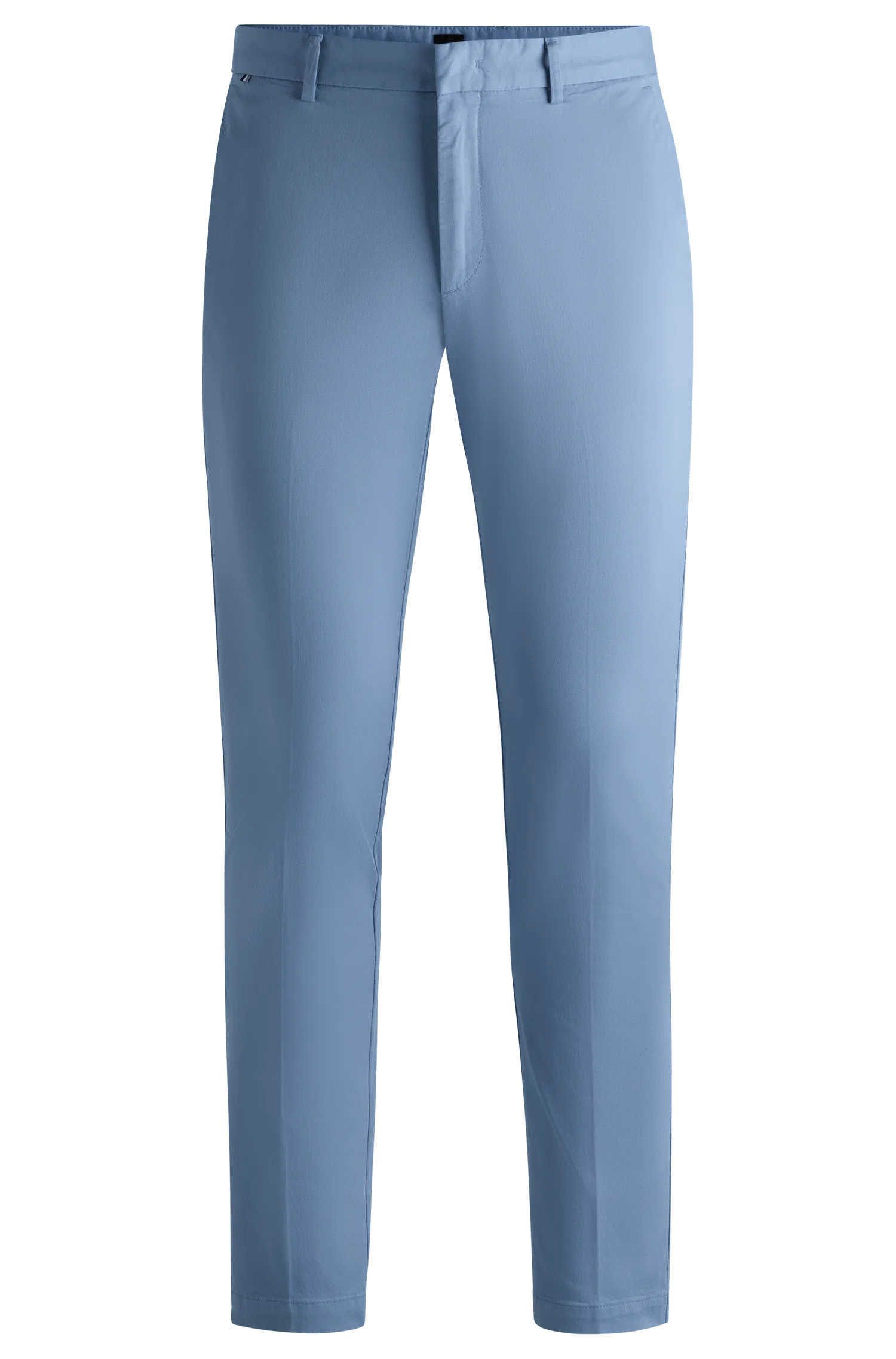Calça Chino Slim Fit Em Gabardine De Algodão Stretch