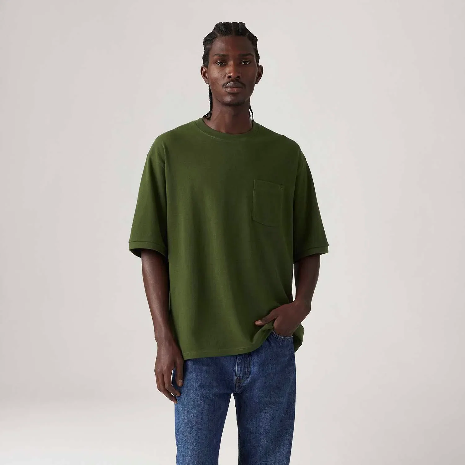 Camiseta Levi's® Half Sleeve Pique Verde Manga Curta — imagem 1