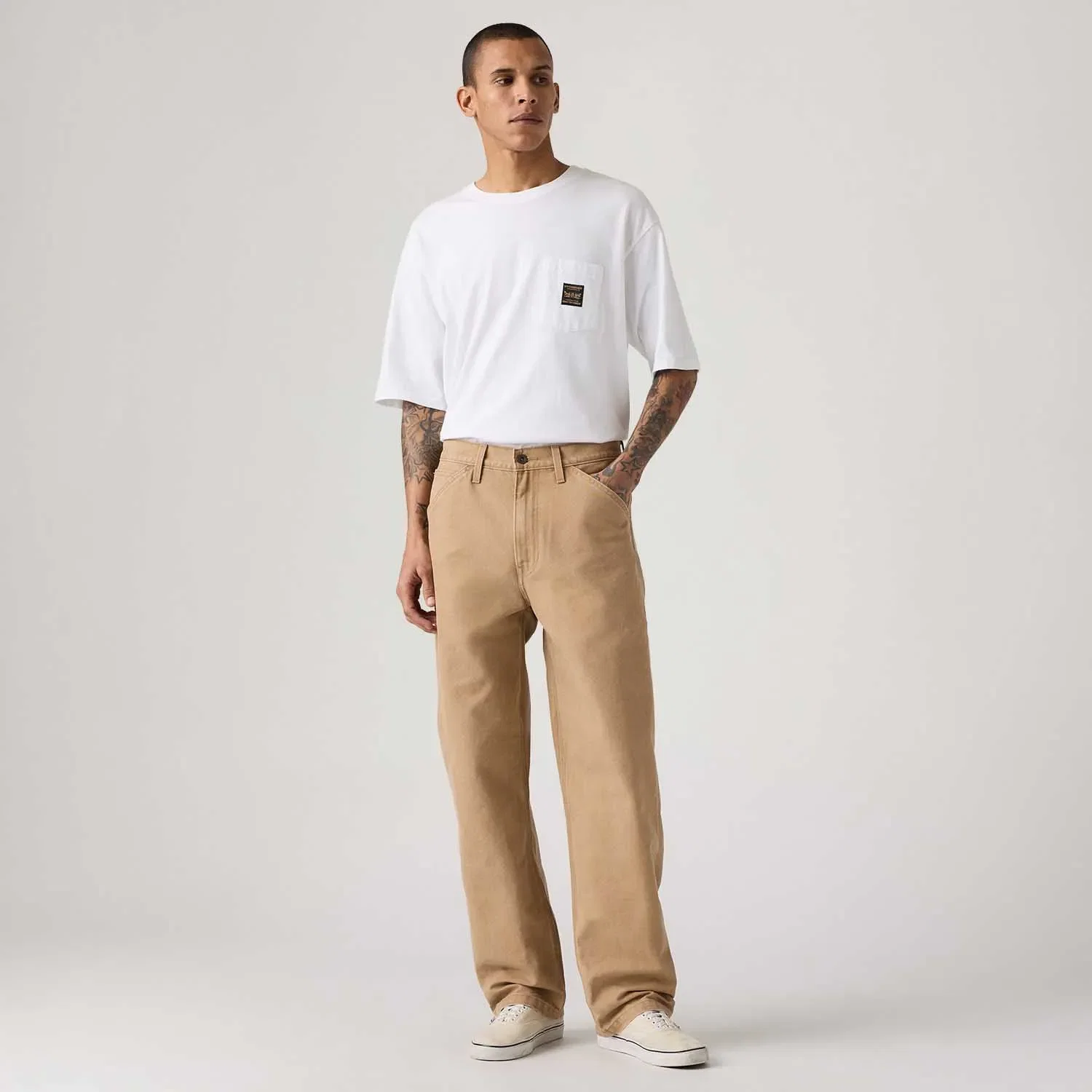 Calça Jeans Levi's® 568® Loose Straight Carpenter Caqui — imagem 1