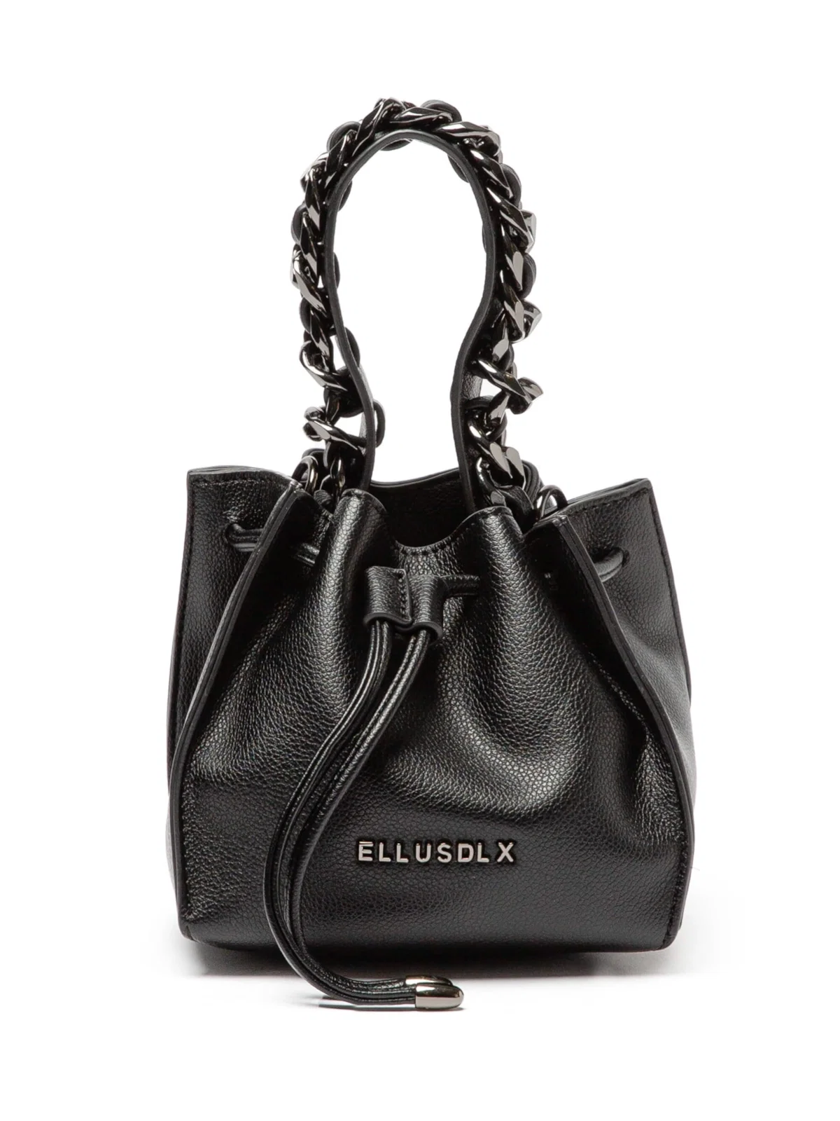 Bolsa Bucket Bag Apple Leather Preto