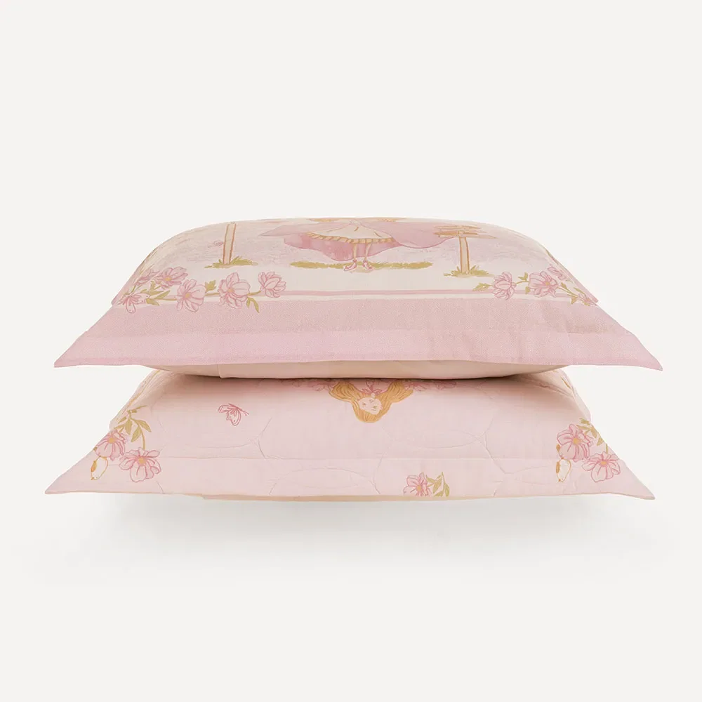 Kit Fronha e Porta-travesseiro Infantil 200 Fios Amora