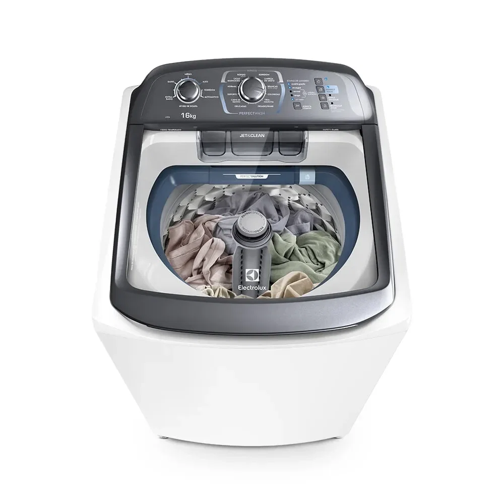 Máquina de Lavar Electrolux 16kg Branca Perfect Wash com Cesto Inox e Jet&Clean (LPE16) — imagem 1