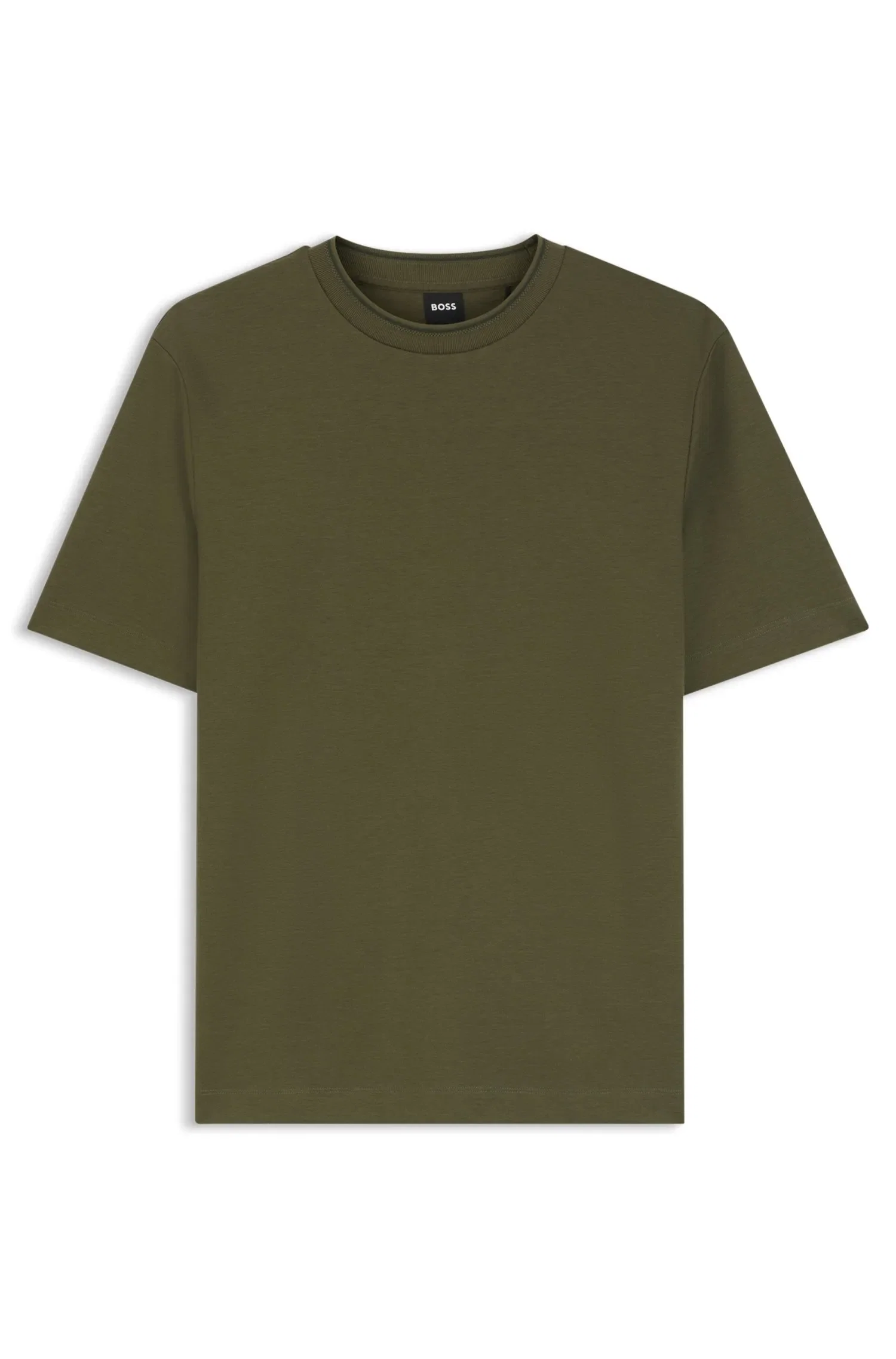 Camiseta Regular Fit Em Mistura De Algodão Stretch — imagem 1