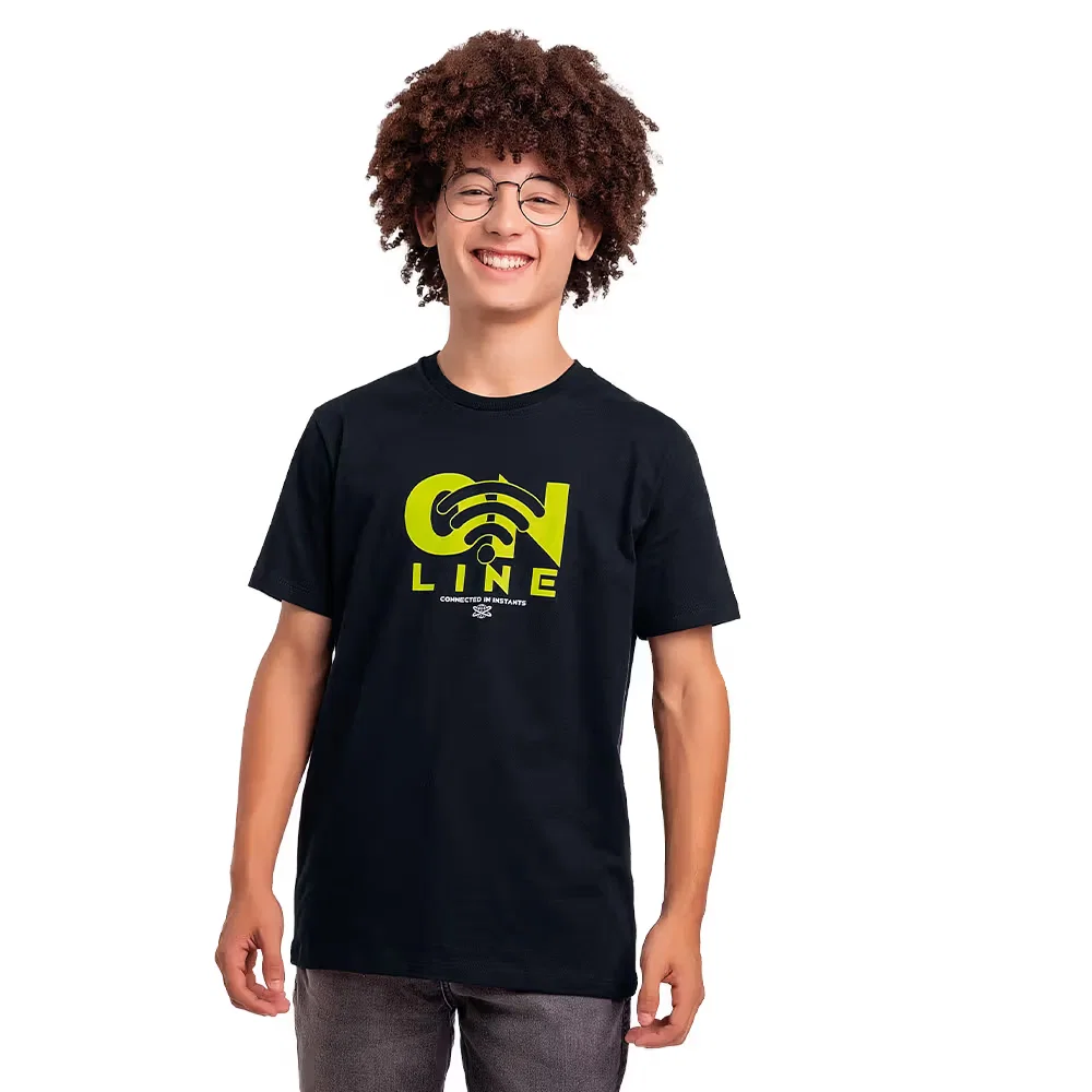 Camiseta juvenil estampa online — imagem 1
