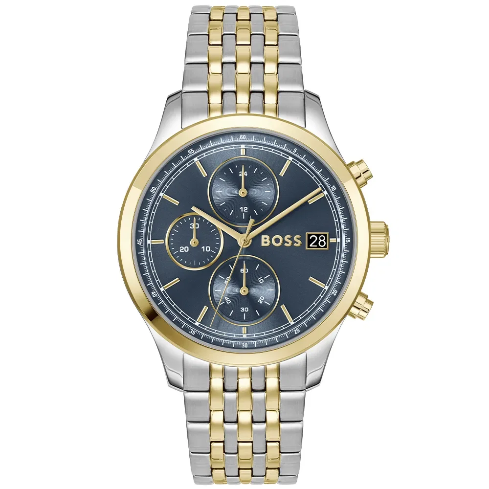 Relógio Boss Stratus Masculino em Aço Prateado e Dourado 1514329 — imagem 1