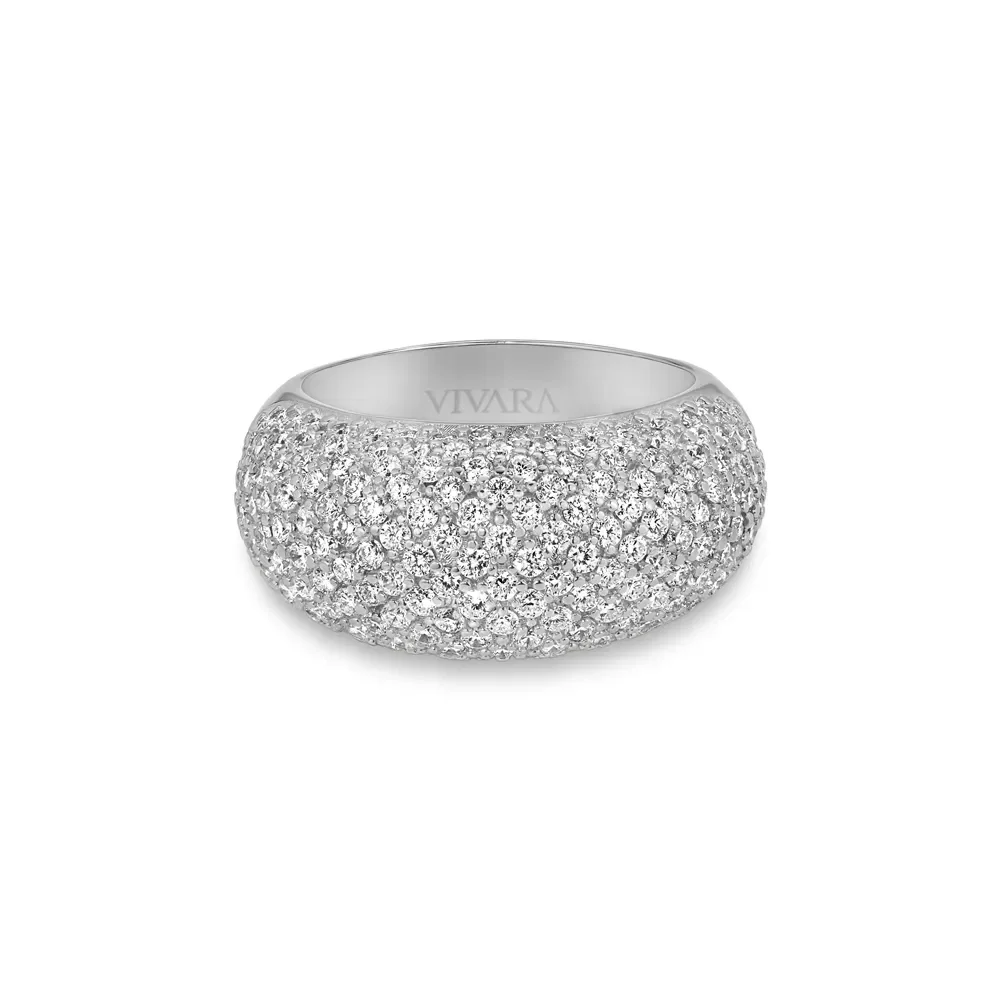 Anel Lumiere em Ouro Branco 18k com Diamantes — imagem 1