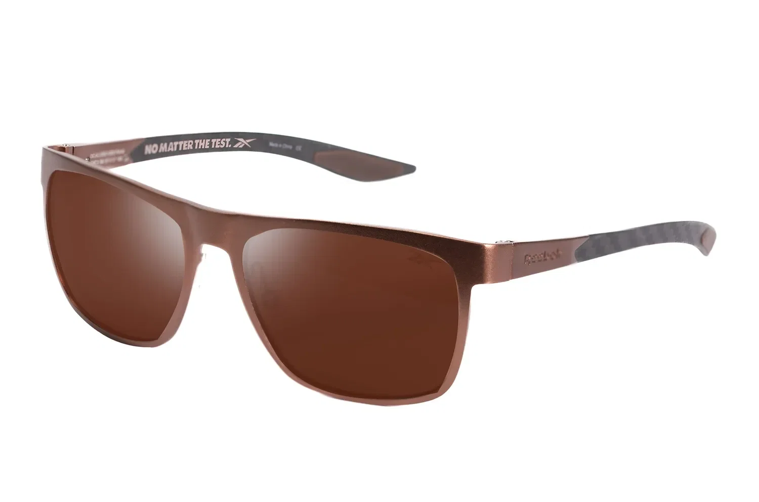 Óculos de Sol Masculino Reebok Quadrado Sport Polarizado Marrom — imagem 1