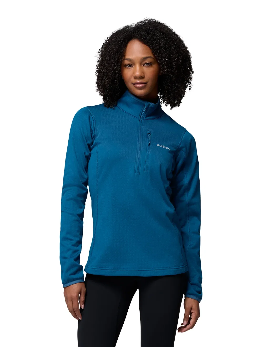 Blusa Fleece Columbia Feminino Essential Hike™ Grid Half Zip