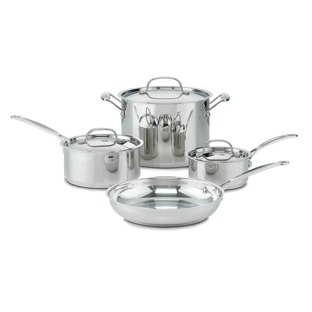 Conjunto de Panelas Ichefs Classic 4 peças em Inox de Indução Cuisinart — imagem 1