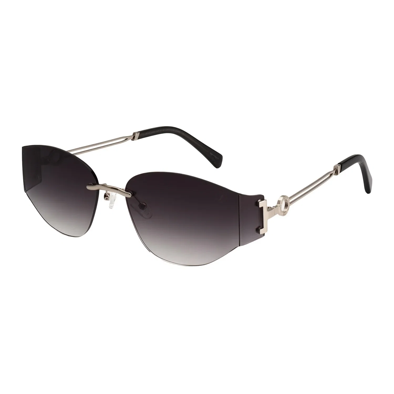 Óculos de Sol Feminino Bended Lenses Quadrado Prata