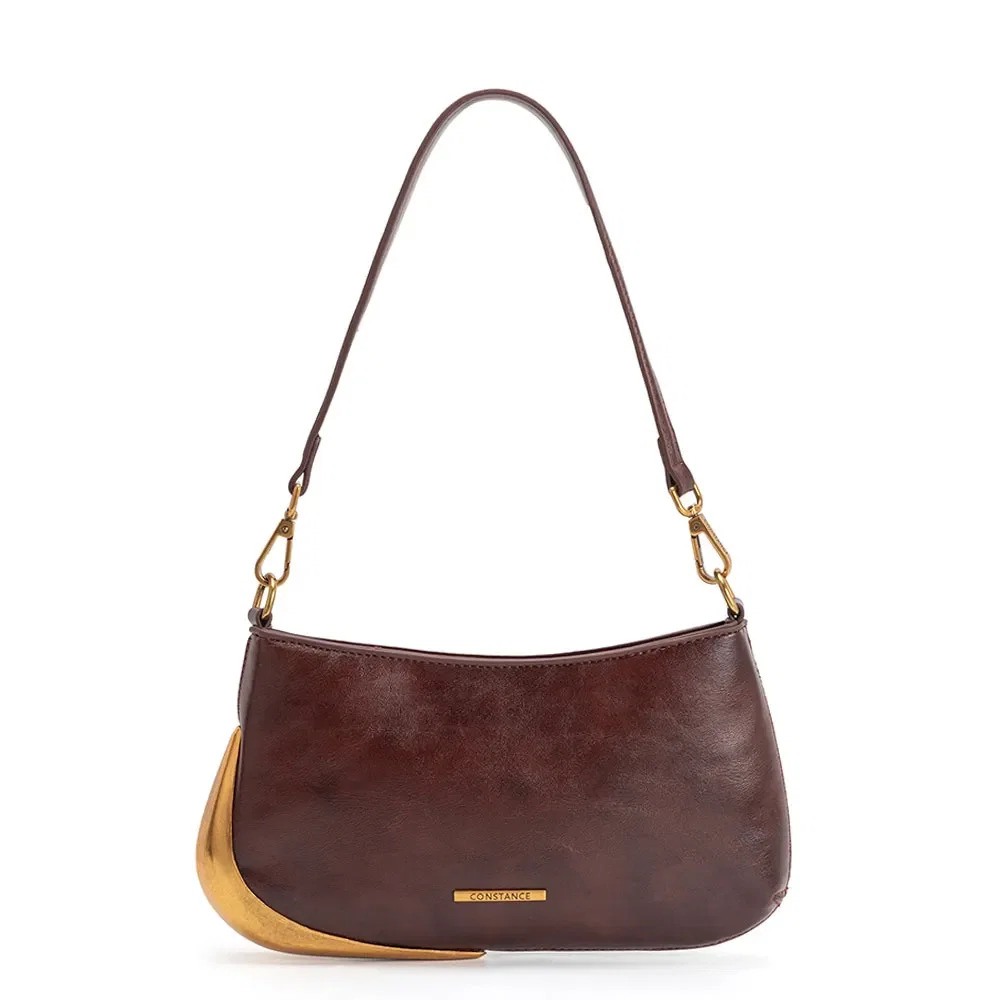 Bolsa Baguete Enfeite Bordô — imagem 1