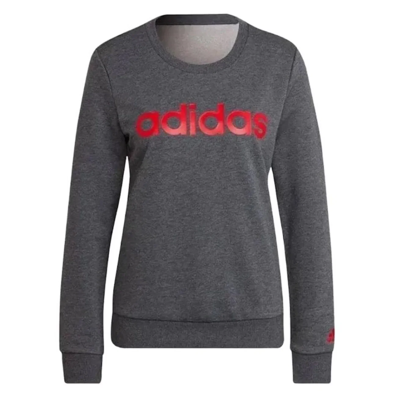 Blusão de Moletom sem Capuz Adidas Logo Linear - Feminino — imagem 1