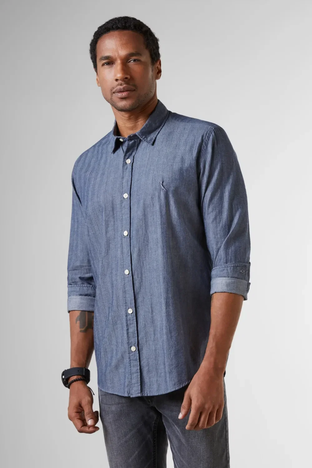 Camisa Regular Maquineta Chevron