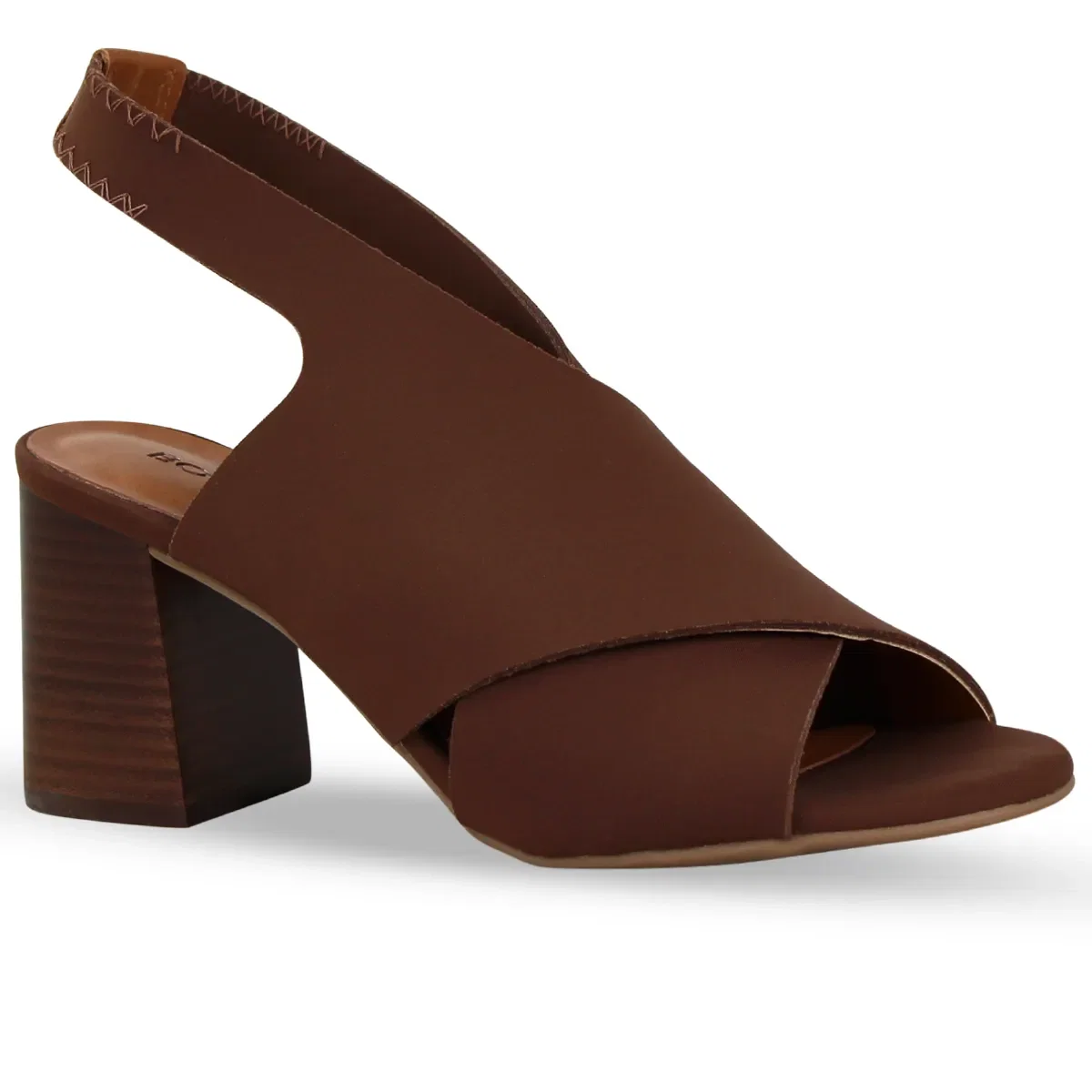 Sandália Sense Lycra Marrom — imagem 1