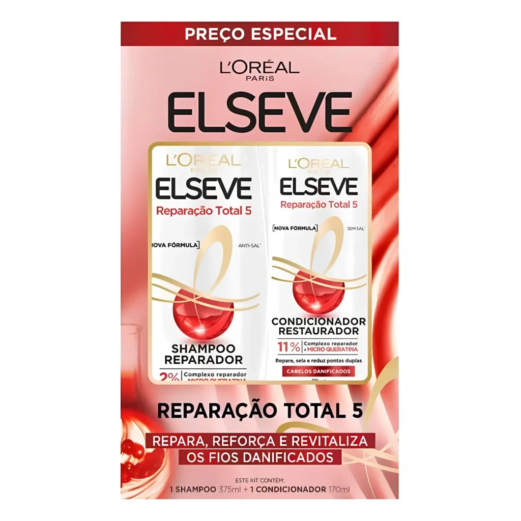 Kit Shampoo 375ml + Condicionador 170ml Elseve RT5