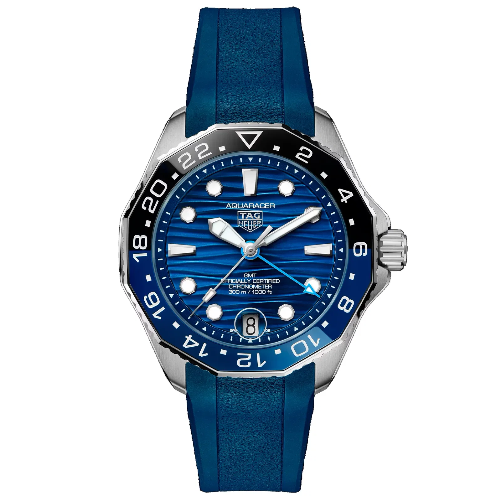 Relógio Tag Heuer Aquaracer Automático Masculino em Borracha Azul WBP5114.FT6259 — imagem 1