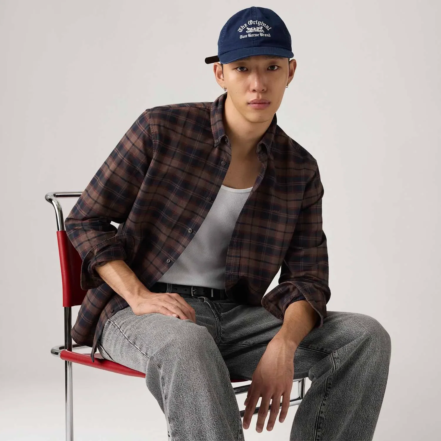 Camisa Levi's® Authentic Button Down Marrom
