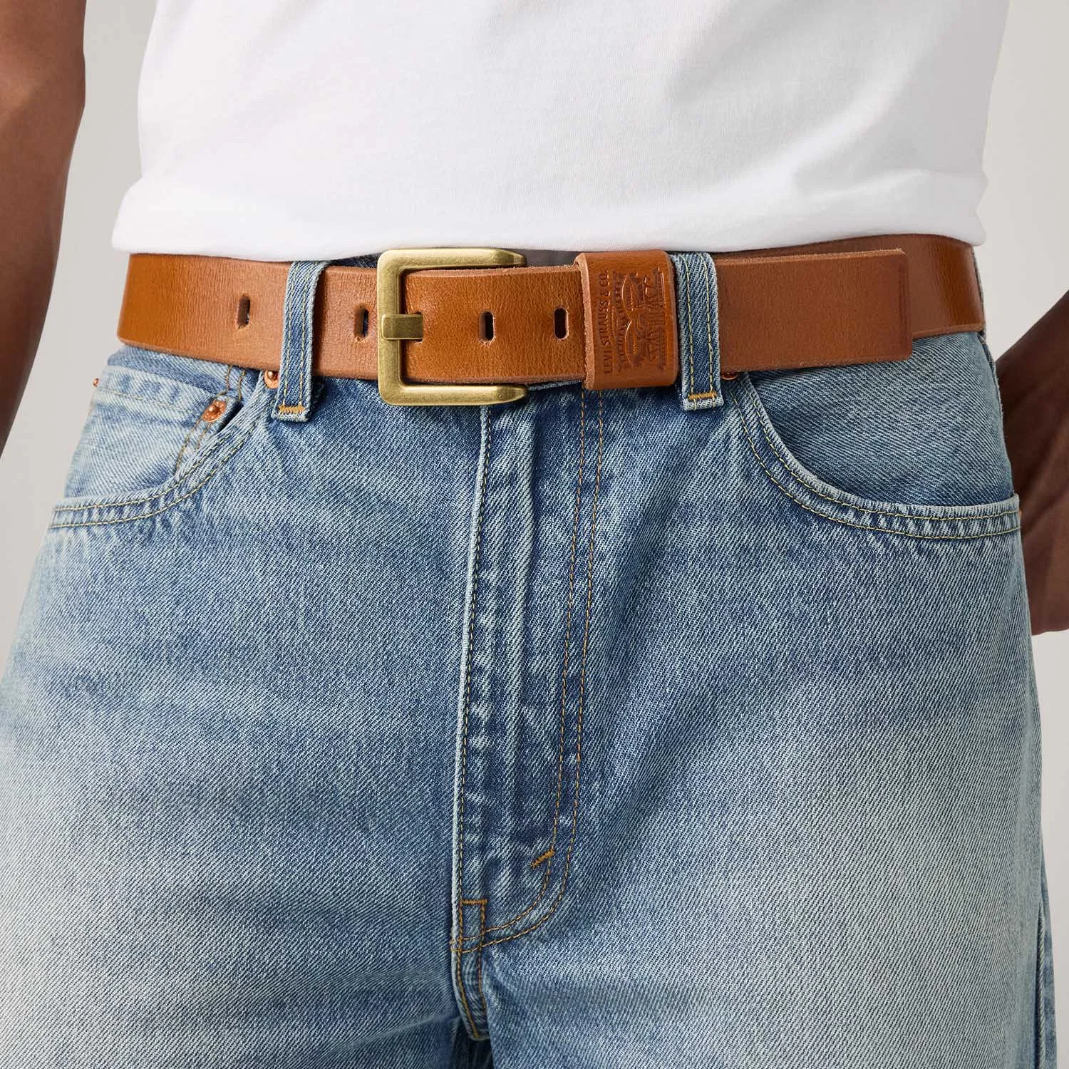 Cinto Levi's® Arlo Wide Prong Laranja